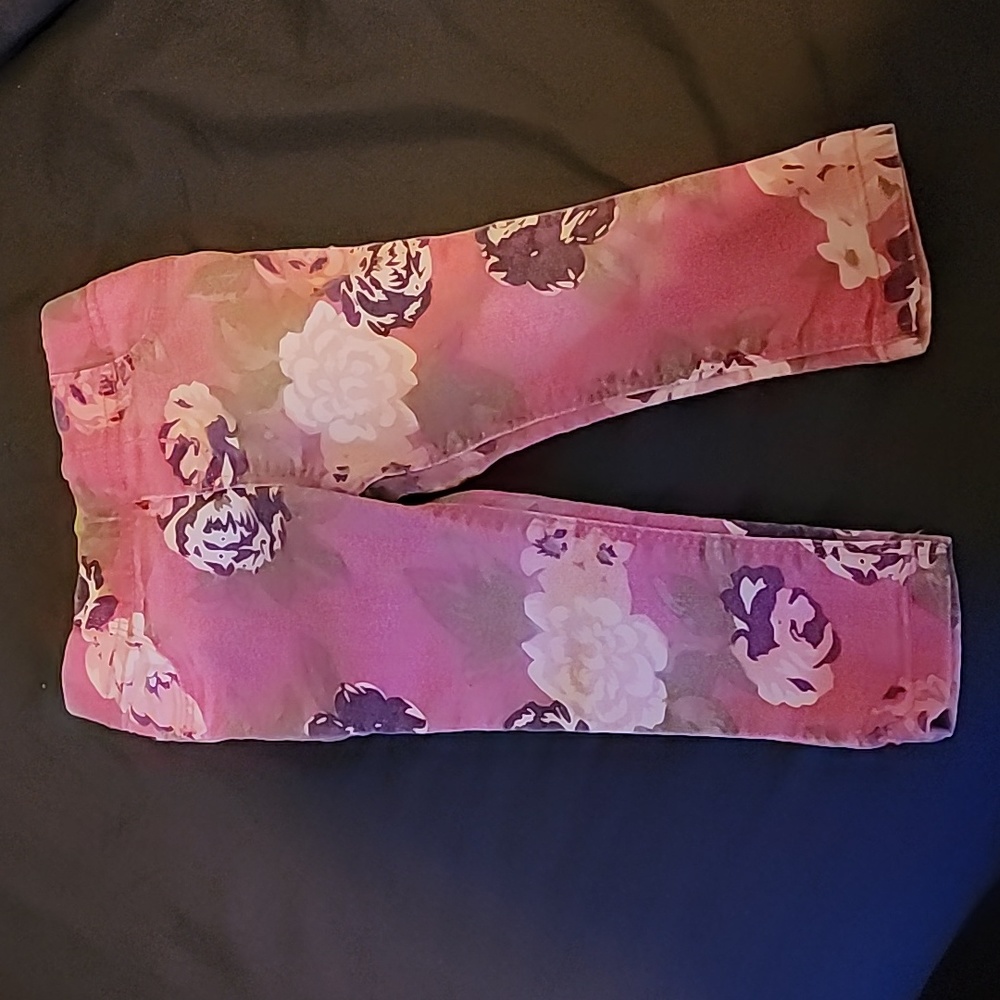Old navy floral pink jeggings